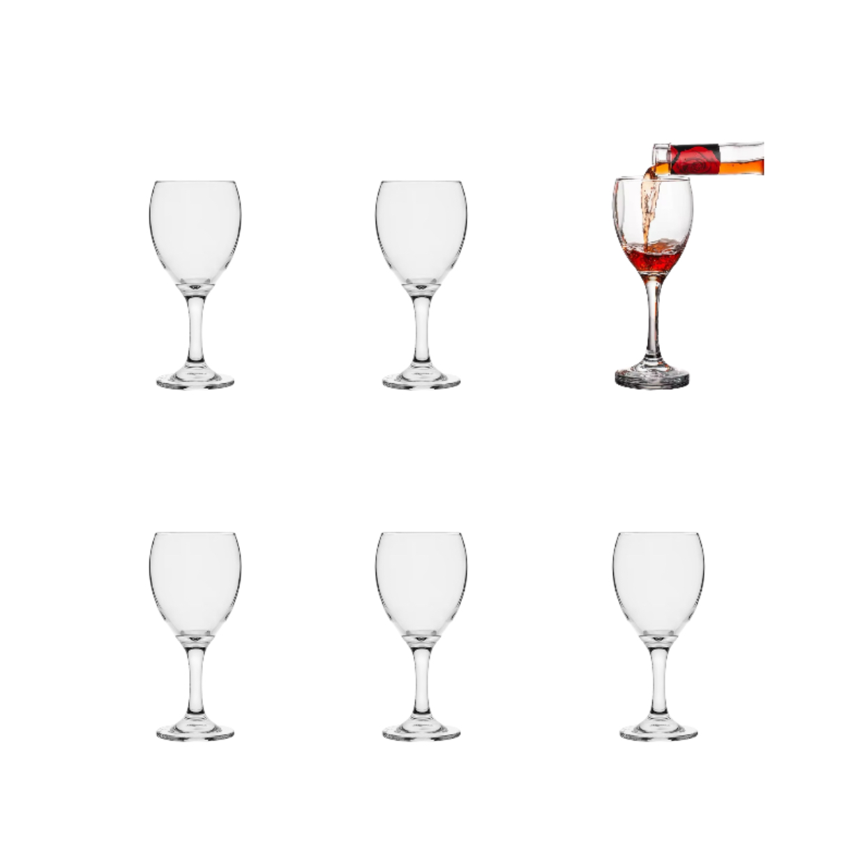 Set 6 Copas Pequeñas, Ideal Para Bajativo, Cortesía. 90ml - Imagen 3